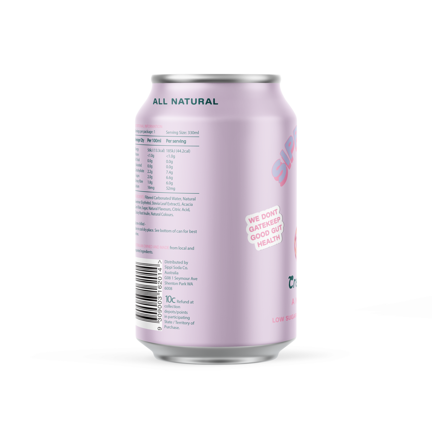 CREAMY SODA PREBIOTIC SODA 16 PACK