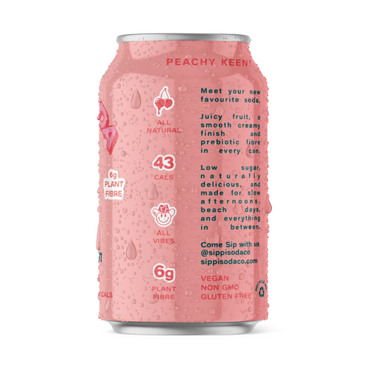 PEACH DREAM PREBIOTIC SODA 16 PACK