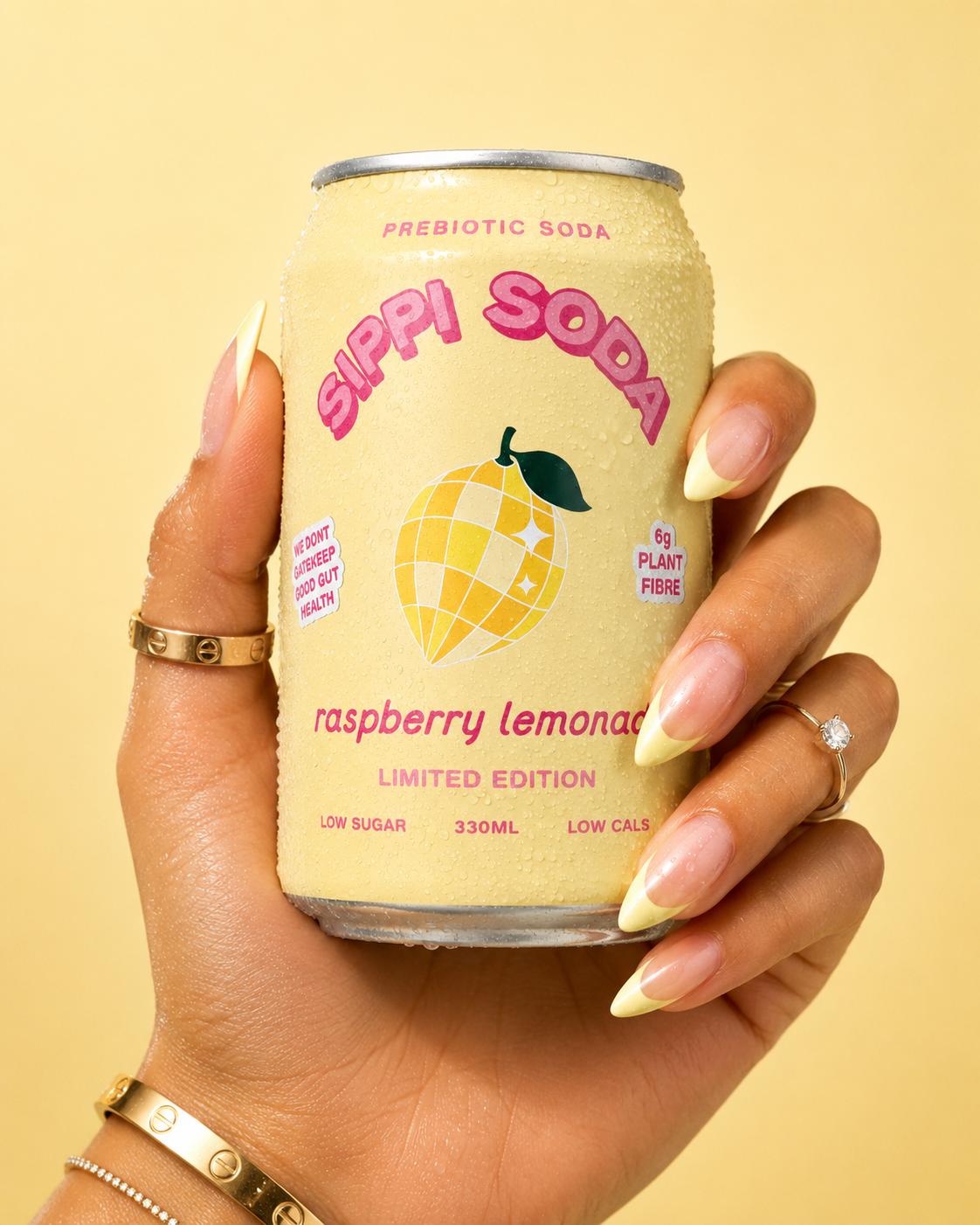 RASPBERRY LEMONADE PREBIOTIC SODA 16 PACK