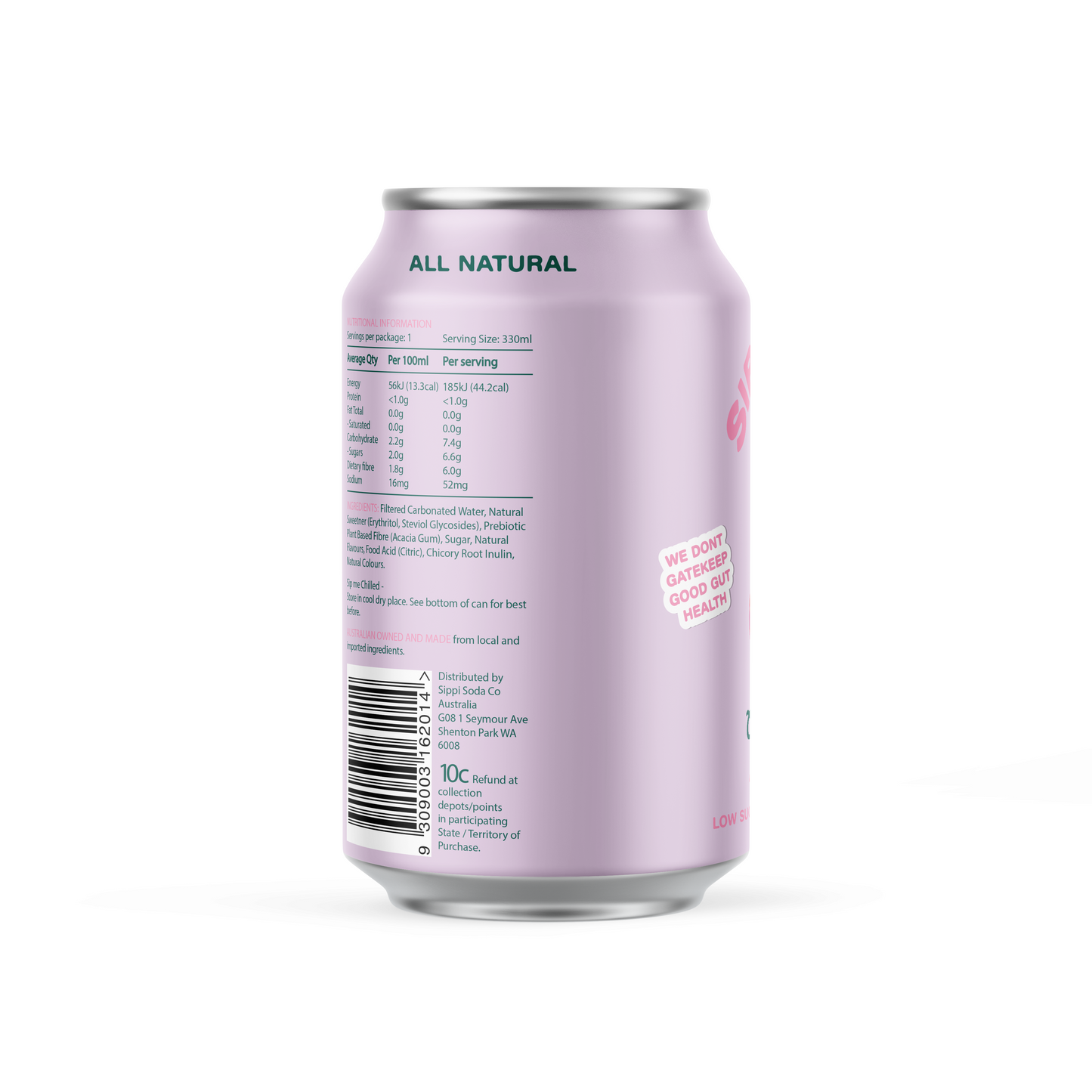 CREAMY SODA PREBIOTIC SODA 12 PACK