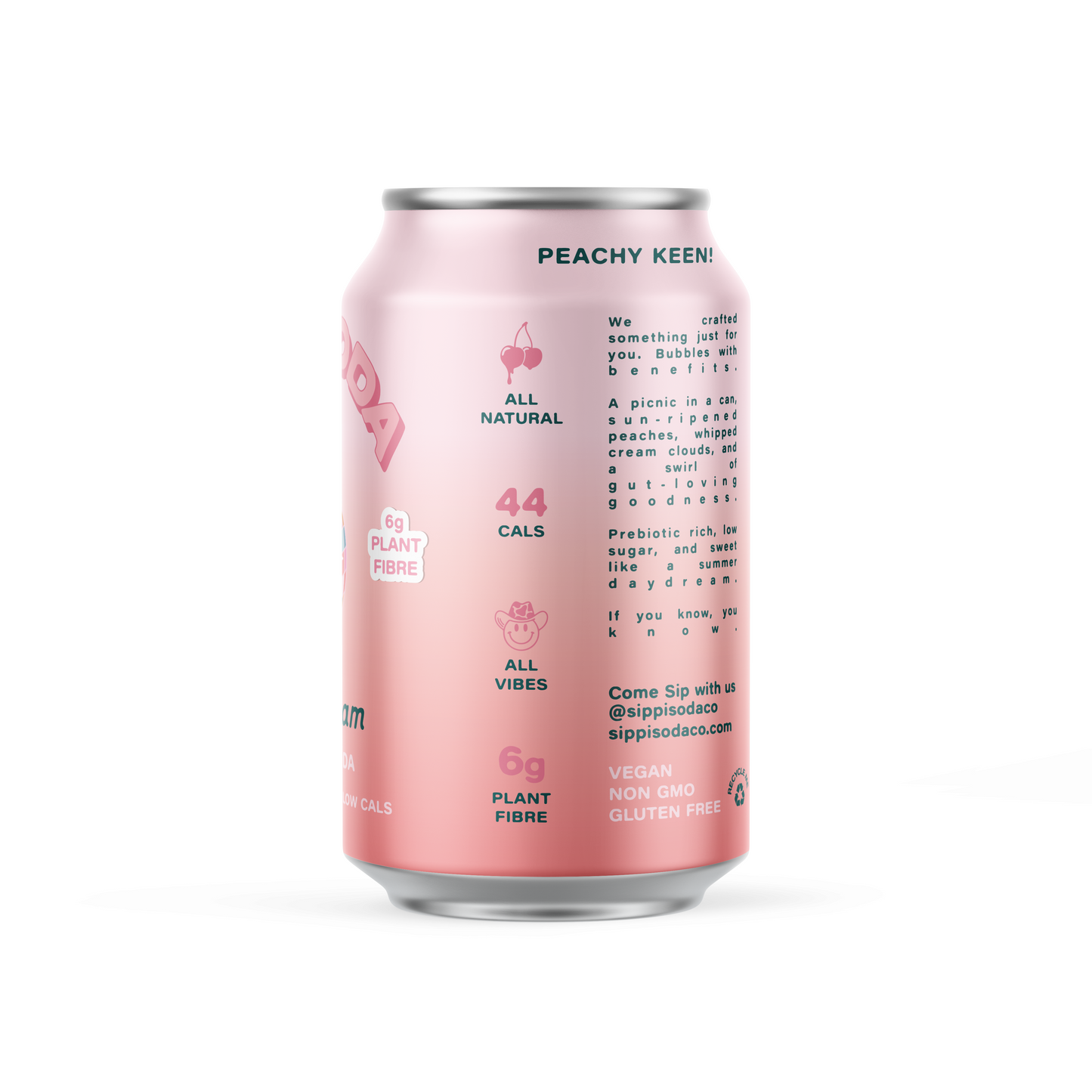 PEACH DREAM PREBIOTIC SODA 16 PACK
