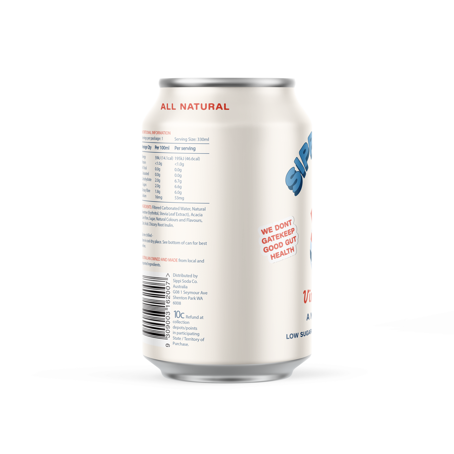 VINTAGE COLA PREBIOTIC SODA 16 PACK