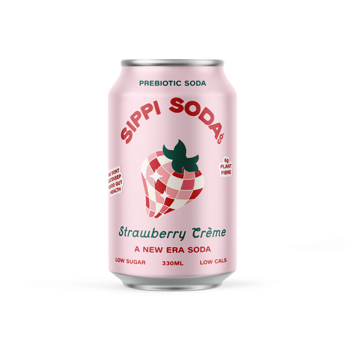 STRAWBERRY CRÈME PREBIOTIC SODA 12 PACK