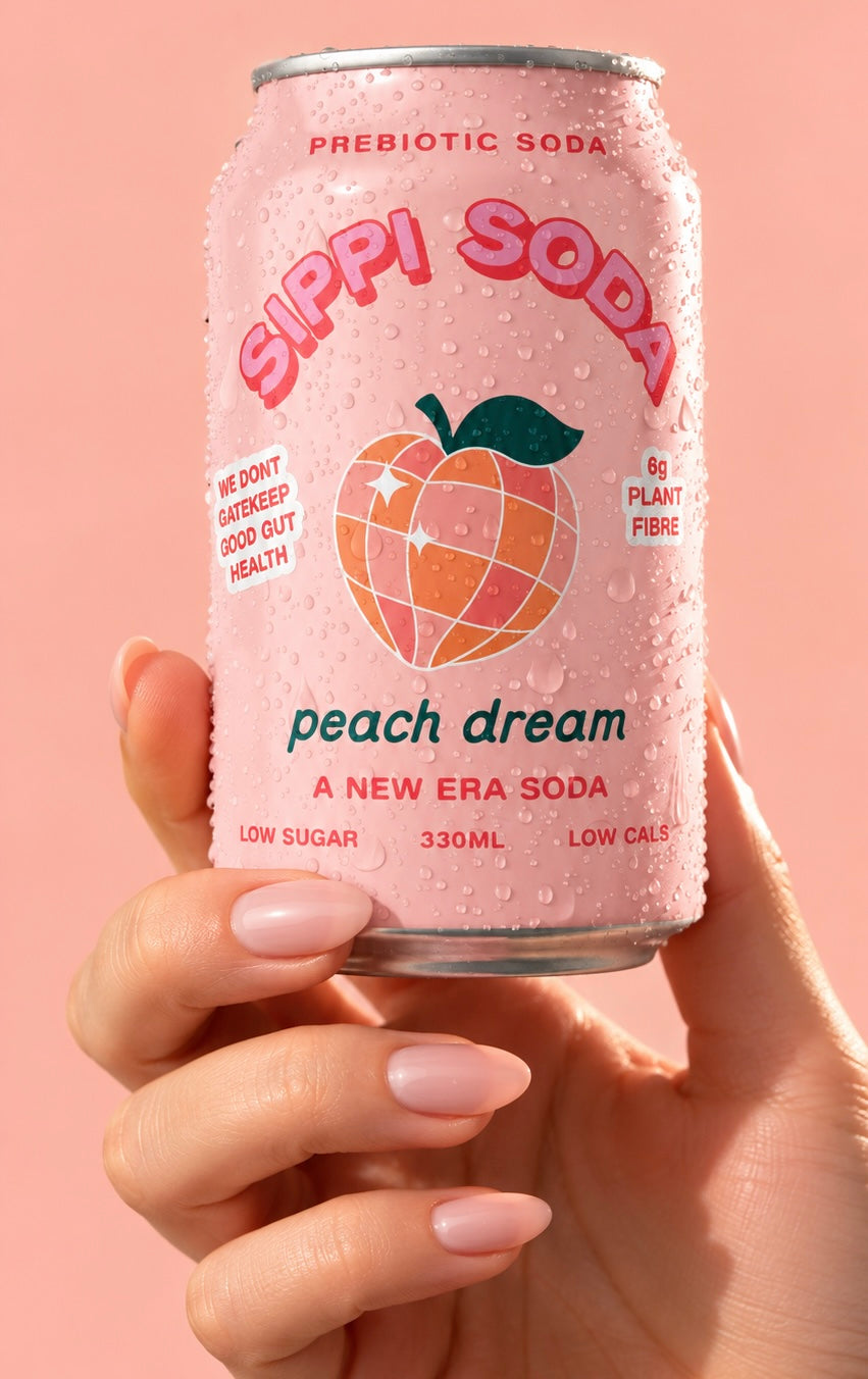 Peach Dream Prebiotic Soda | 16 Pack