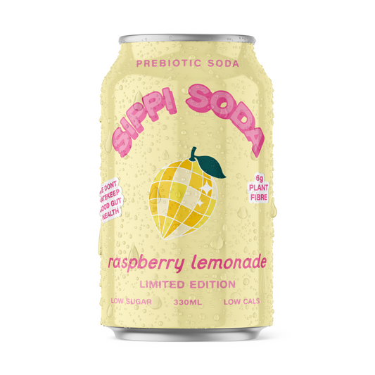 RASPBERRY LEMONADE PREBIOTIC SODA 16 PACK