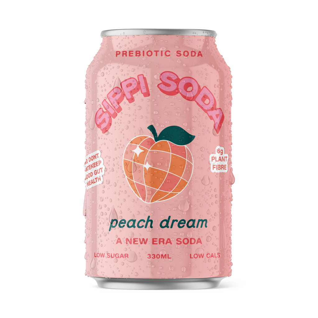 Peach Dream Prebiotic Soda | 16 Pack