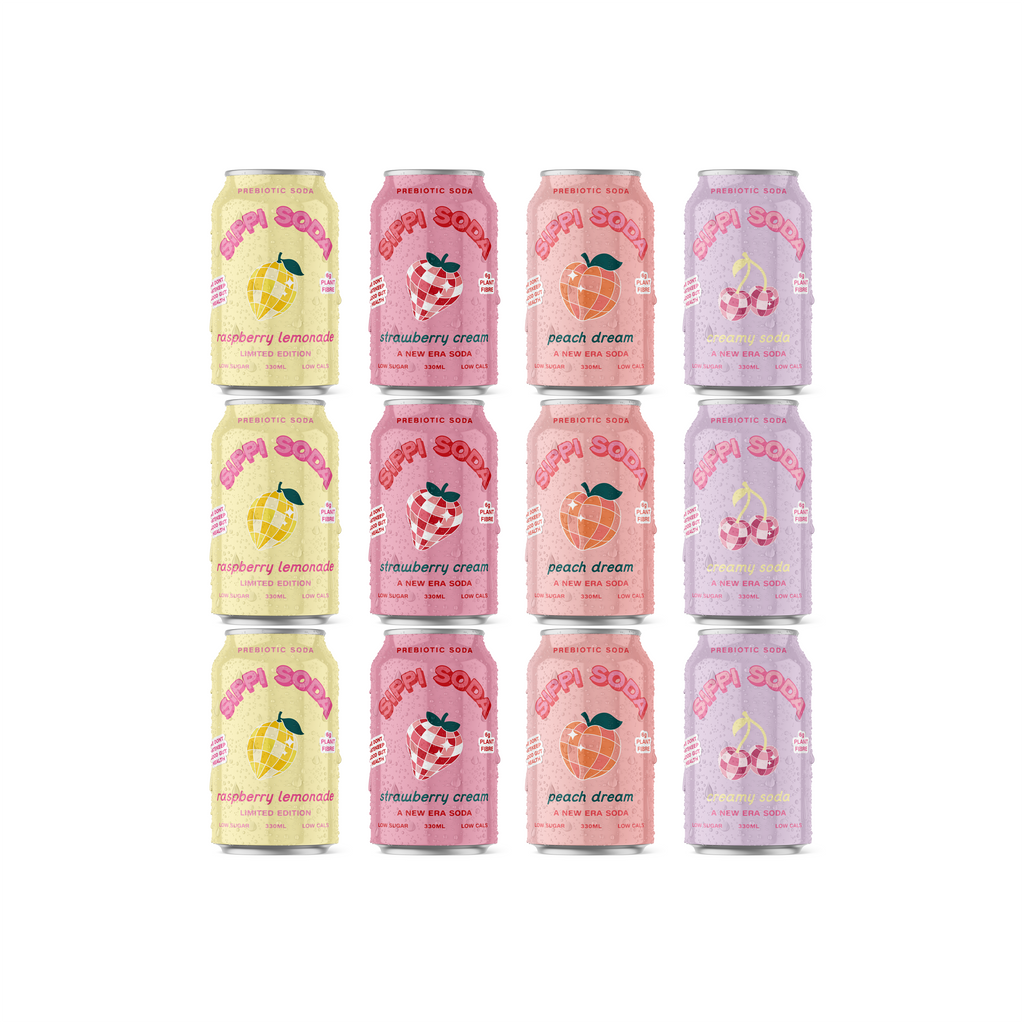 Summer Sips Prebiotic Soda Variety Pack | 12 Cans