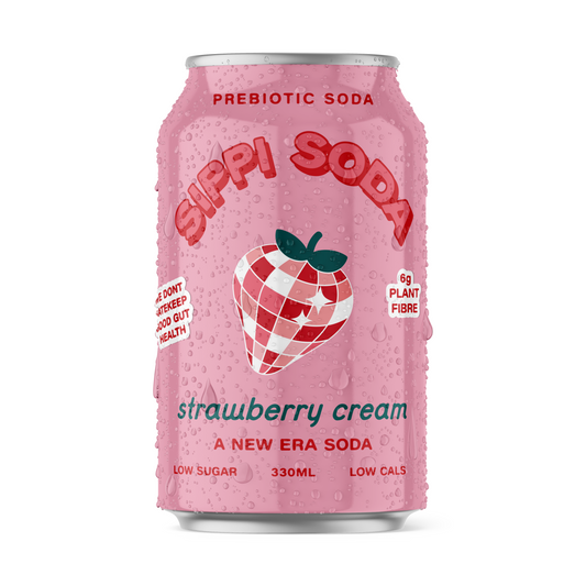 STRAWBERRY CRÈME PREBIOTIC SODA 16 PACK